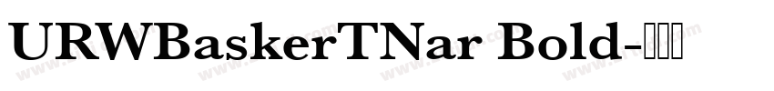 URWBaskerTNar Bold字体转换